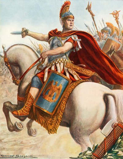 Lucio Cornelio Escipión en la batalla de Magnesia de Tancredi Scarpelli