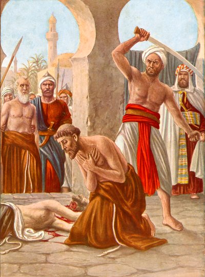 Martirio del hermano Jacopo de Padova en India de Tancredi Scarpelli