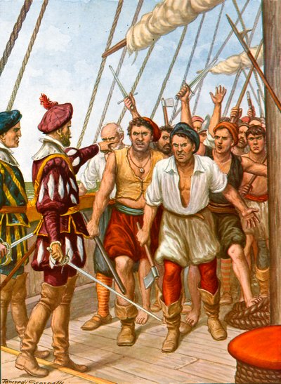 Motín de la tripulación del barco portugués Fior del Mare de Tancredi Scarpelli