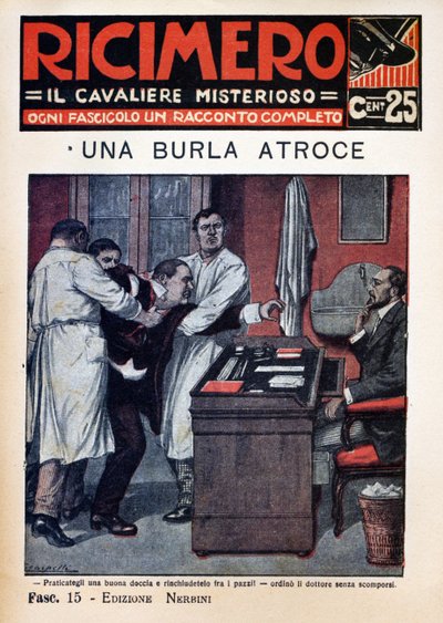 Novela popular “Ricimero, el caballero misterioso - cada expediente una historia completa” de Tancredi Scarpelli