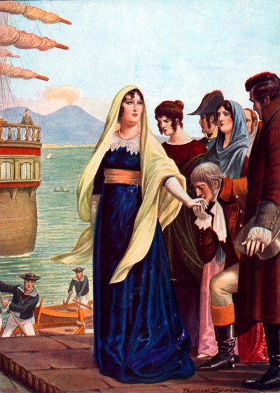 La reina María Carolina huyendo de Nápoles de Tancredi Scarpelli