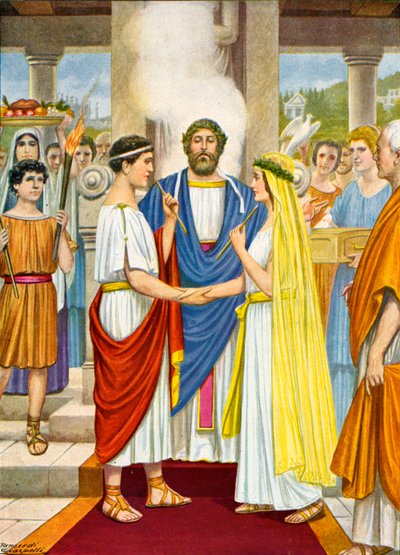 Boda romana en la época de la República de Tancredi Scarpelli