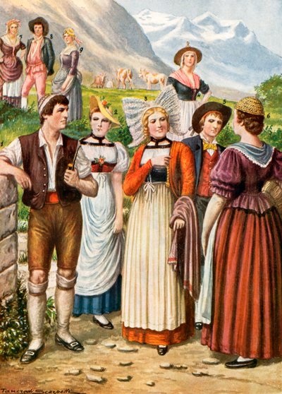 Trajes suizos de Tancredi Scarpelli