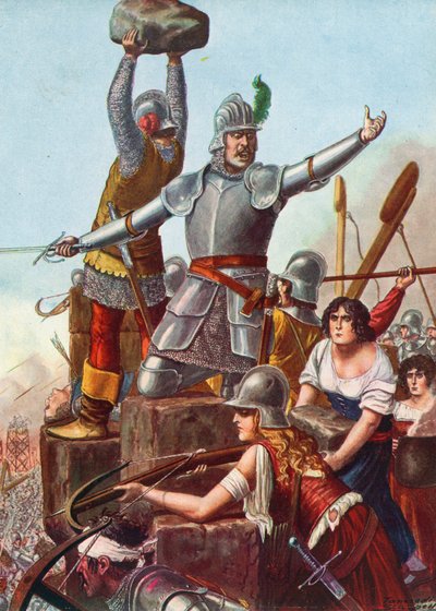 Los brescianos bajo el liderazgo del veneciano Francesco Barbaro de Tancredi Scarpelli