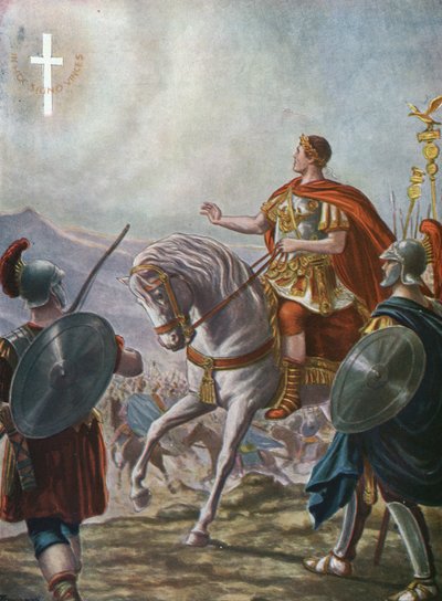 La conversión del Emperador Constantino I (grabado) de Tancredi Scarpelli