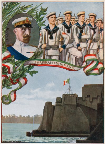 El castillo de Trípoli sobre el cual los marines italianos izaron el tricolor de Tancredi Scarpelli