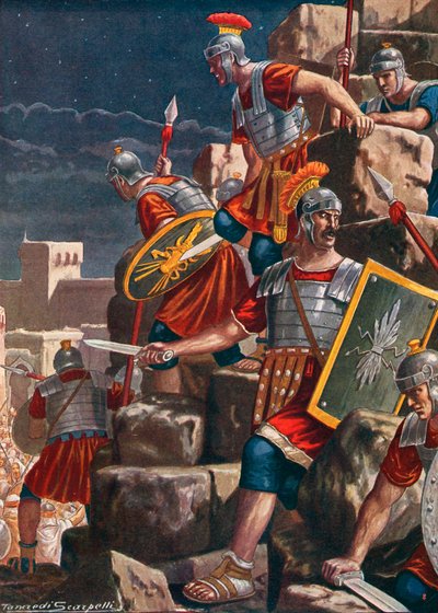 La toma de Jerusalén por los romanos bajo la dirección de Tito de Tancredi Scarpelli