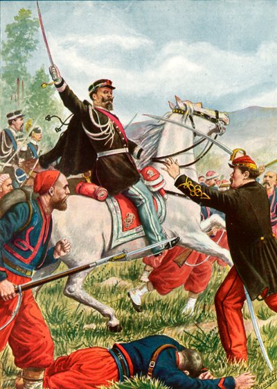Víctor Manuel en la batalla de Solferino de Tancredi Scarpelli