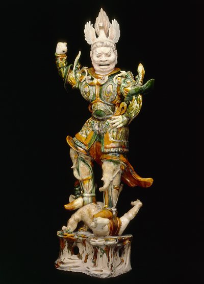 Lokapala (Guardián Celestial), principios del siglo VIII de Tang Dynasty Chinese School