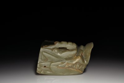 La Cabeza de Dragón de Jade Junkunc de Tang Dynasty Chinese School