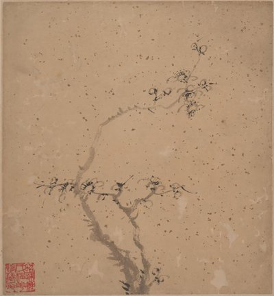 Ciruela en flor, 1840 de Tang Yifen