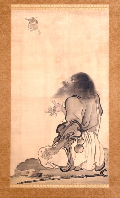 Li Tieguai (tinta y color claro sobre seda) de Tani Buncho