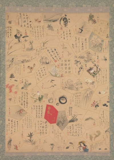 Pinturas y caligrafías misceláneas para el tercer año de la era Bunsei, 1820 de Tani Buncho
