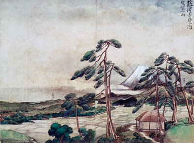 Vista de la costa de Kanagawa de Tani Buncho