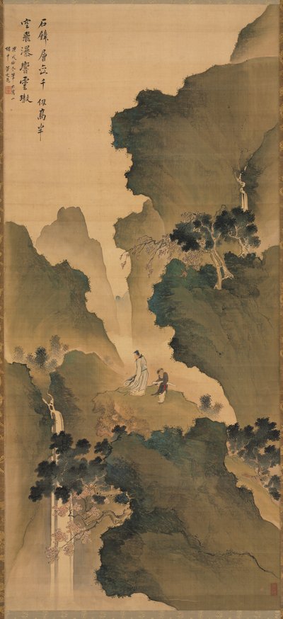 Watching a Waterfall de Tani Buncho
