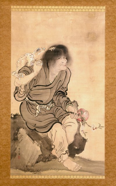 Xiama (tinta y color claro sobre seda) de Tani Buncho