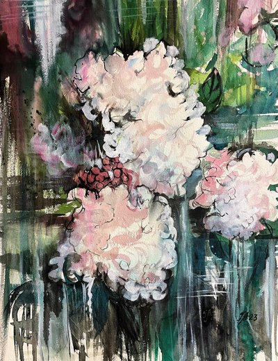 Abstracto floral de ensueño de Tanya Lundmark