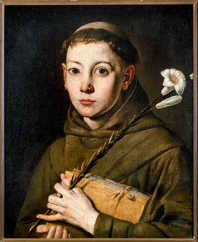 Italia, Varallo, pintura de San Antonio de Tanzio da Varallo