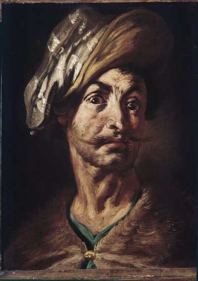 Cabeza de hombre con turbante de Tanzio da Varallo