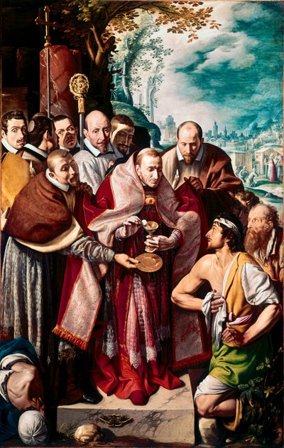 San Carlos Borromeo comunicando a los pestíferos de Tanzio da Varallo