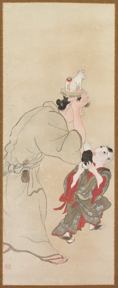 Figuras de género, c. 1816 de Tatabe Socho