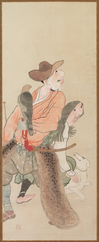 Figuras de género, c. 1816 de Tatabe Socho