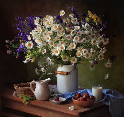 Naturaleza muerta rural de verano de Tatyana Skorokhod