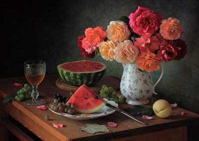 Naturaleza muerta rústica de verano de Tatyana Skorokhod