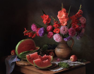 Naturaleza muerta de la cosecha de verano de Tatyana Skorokhod