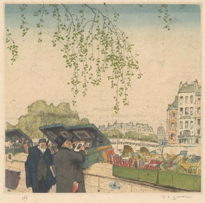 Librero en un muelle de París de Tavík František Šimon (signed by artist)