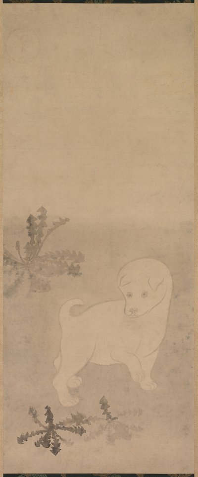 Cachorro con dientes de león, 1600-1640 de Tawaraya Sotatsu