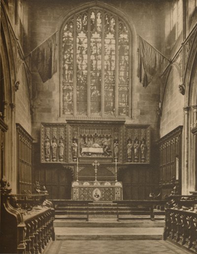 Presbiterio y ventana este de St. Margarets, Westminster, c1935 de Taylor