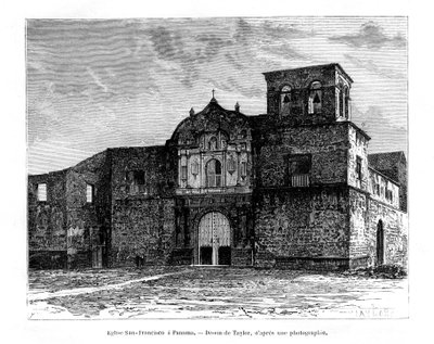 Iglesia de San Francisco, Panamá, América Central, siglo XIX de Taylor