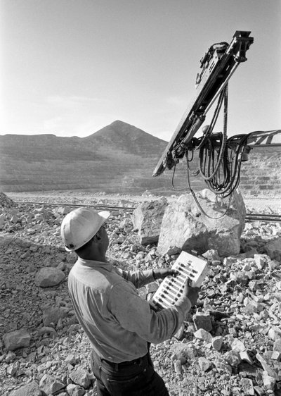 Preparación minera en Morenci AZ para Phelps Dodge Smelter Douglas Arizona, fundición... de Ted Spiegel
