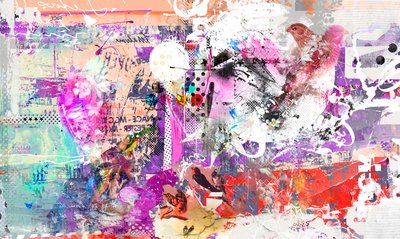 Una clave de diferencia, 2016 (Collage sobre lienzo) de Teis Albers