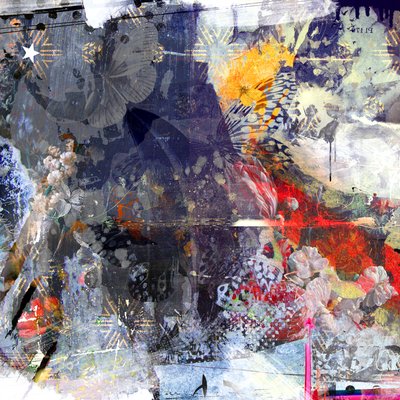 Fall from grace, 2015 (técnica mixta sobre lienzo) de Teis Albers