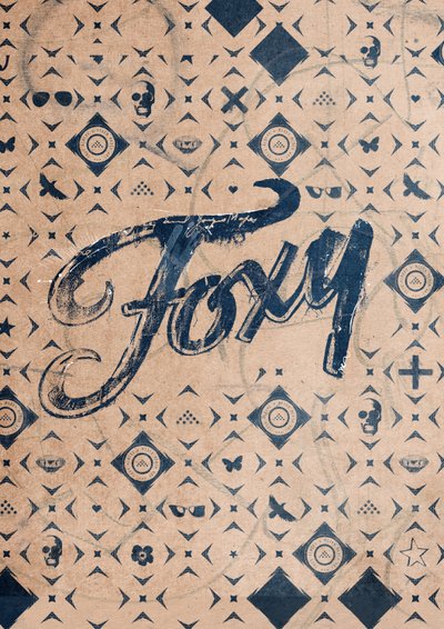 Foxy, 2016 (Collage sobre lienzo) de Teis Albers