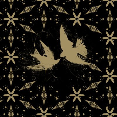 Goldbirds, 2014 (Collage sobre lienzo) de Teis Albers