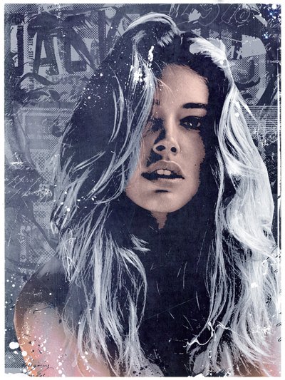 Grace, 2014 (Collage sobre lienzo) de Teis Albers
