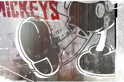 Mickeys, 2016 (Collage sobre lienzo) de Teis Albers