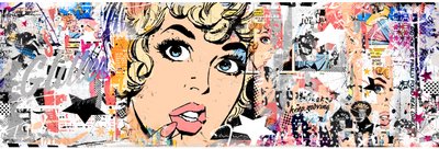 New Glitter, 2015 (Collage sobre lienzo) de Teis Albers