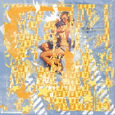 Pin up II, 2015 (Collage sobre lienzo) de Teis Albers