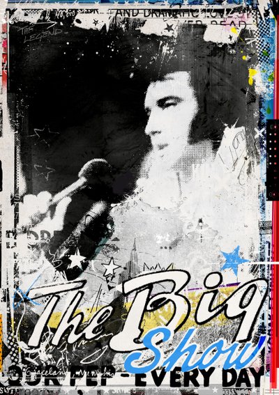 The Big Show, 2016 (Collage sobre lienzo) de Teis Albers