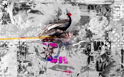 Who dunnit, 2017 (Collage sobre lienzo) de Teis Albers