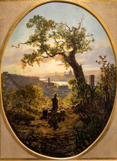 Paisaje de Florencia desde la colina de San Miniato de Telemaco Signorini