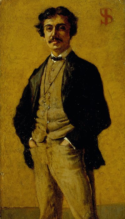 Retrato de Maurizio Angeli de Telemaco Signorini