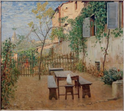 Mañana de septiembre en Settignano de Telemaco Signorini