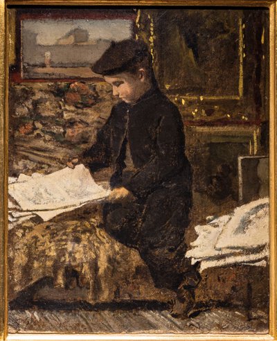 El pequeño aficionado al arte de Telemaco Signorini