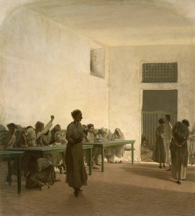 El manicomio, 1865 de Telemaco Signorini