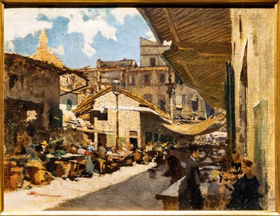 El antiguo mercado de Florencia de Telemaco Signorini
